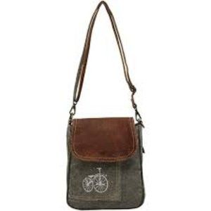 Myra Bags  Women's By-cycle Upcycled Canvas Shoulder Bag  S-0798   NEW With Tags
